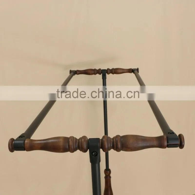QD-F170 Wooden clothes hanging drying /display rack