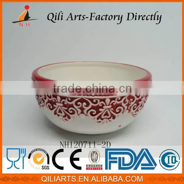 Hot Sale Professional Manufacturer Delicate earthenware bowl christmas