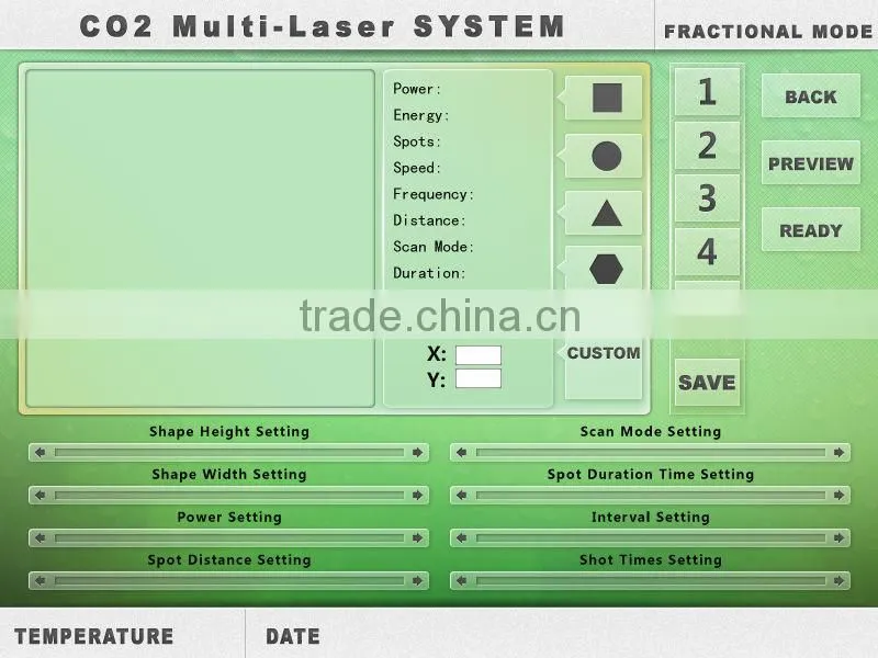 RF CO2 laser treatment machine