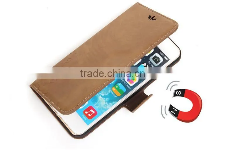 Best Selling Retro Design Mobile Phone Case Detachable Magnet Leather Case For iPhone 6