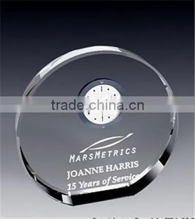 Wholesale Crystal Round Clock Weeding Gift