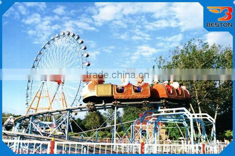 Thrilling theme park kids rides glide roller coaster for sale