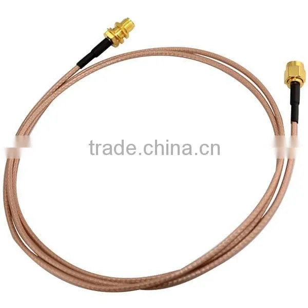 RP SMA Male to Female Pigtail WLAN Telecom RF Antenna RG316 Coaxial Cable 30cm