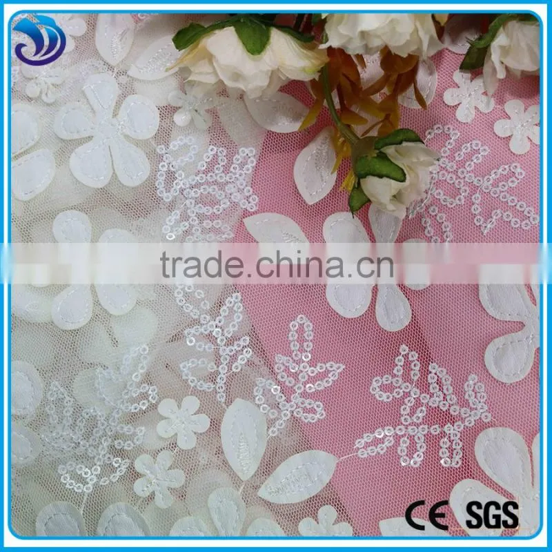sequin net embroiery fabric hand embroidery designs for dress embroidery design