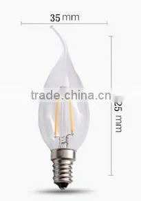 4W led filament candle bulb b22 E14 E12 with TUV CE ROHS