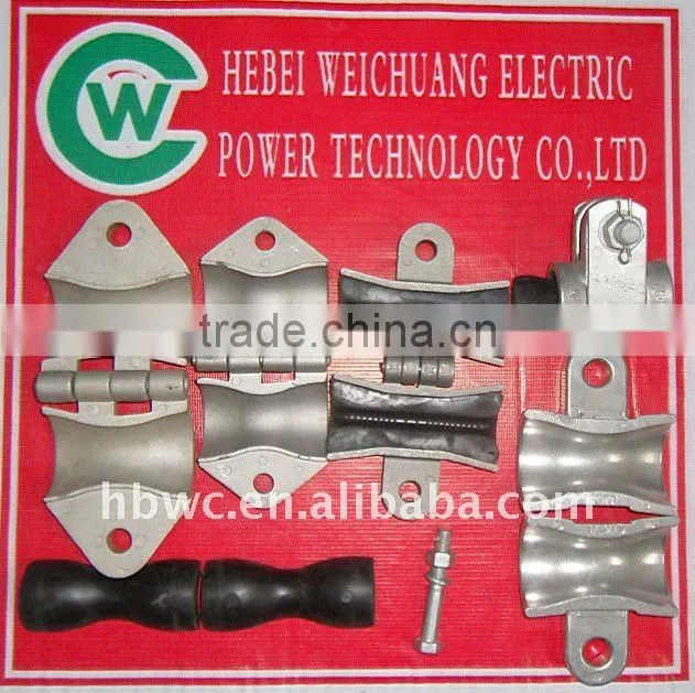 high quality Aluminium alloy suspension clamp/ electrical conduit types are made in WEICHUANG