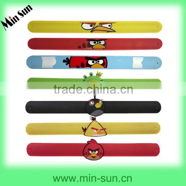 Factory sale price silicone slap bracelet with custom logo