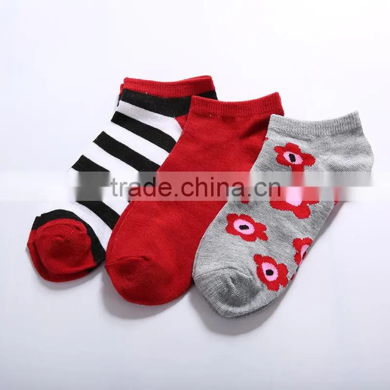 flower design ankle socks lady lovely socks beach socks summer socks