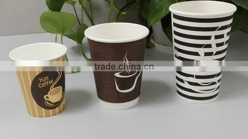 12oz white plain paper cups, paper coffee cups with lids and sleeves