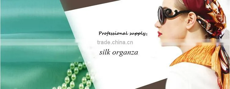 fashion custom 108cm chinese printed 100% pure silk fabric /100% silk organza fabric