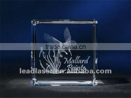 Honorary Technical Double Heads 3D Photo Crystal Laser Engraving Machine