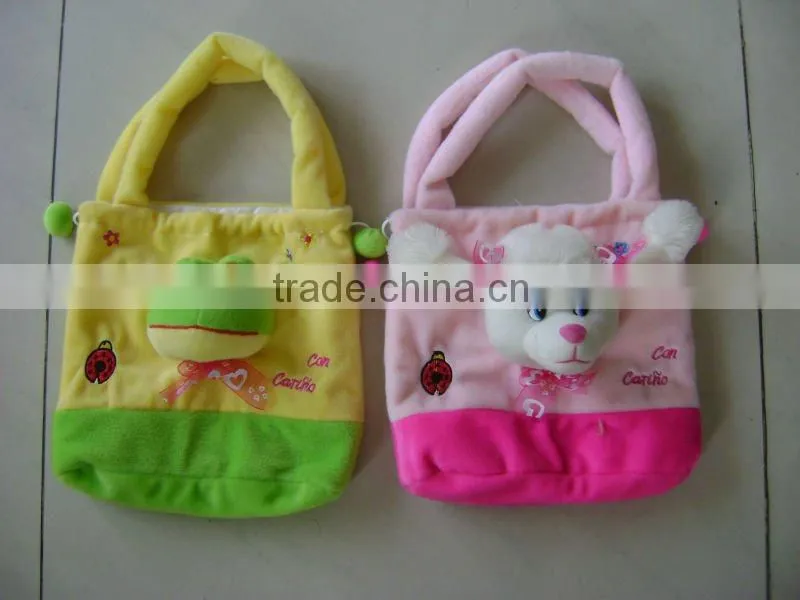 Cute monkey Shape customized Plush Animal Backpack for Little Girl/boy