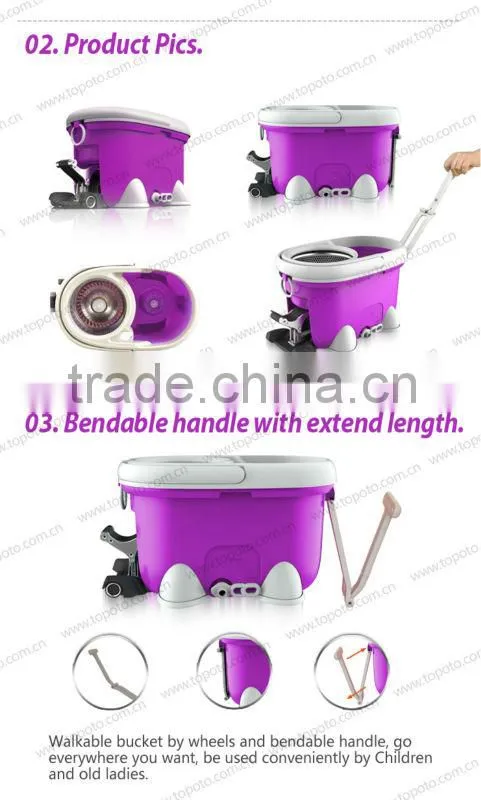 2016 new products 360 magic mop with wheels