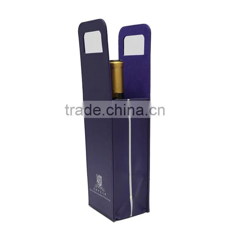 2016 fashion design wine bag customized luxury wine bag portable gift bag with tote