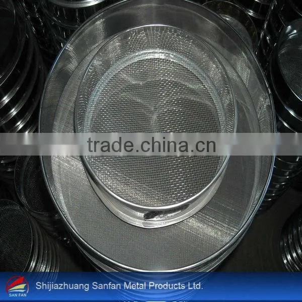 Galvanized test sieves