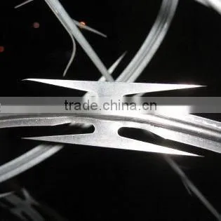 1000mm Coil Galvanized Steel Razor Wire