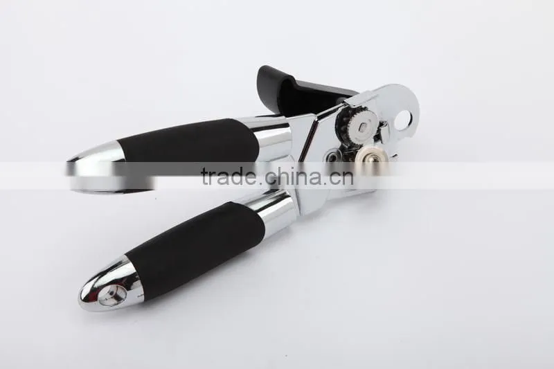 black TPR handle tin opener