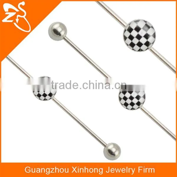 hot sale Marijuana leaf fake industrial piercing jewelry
