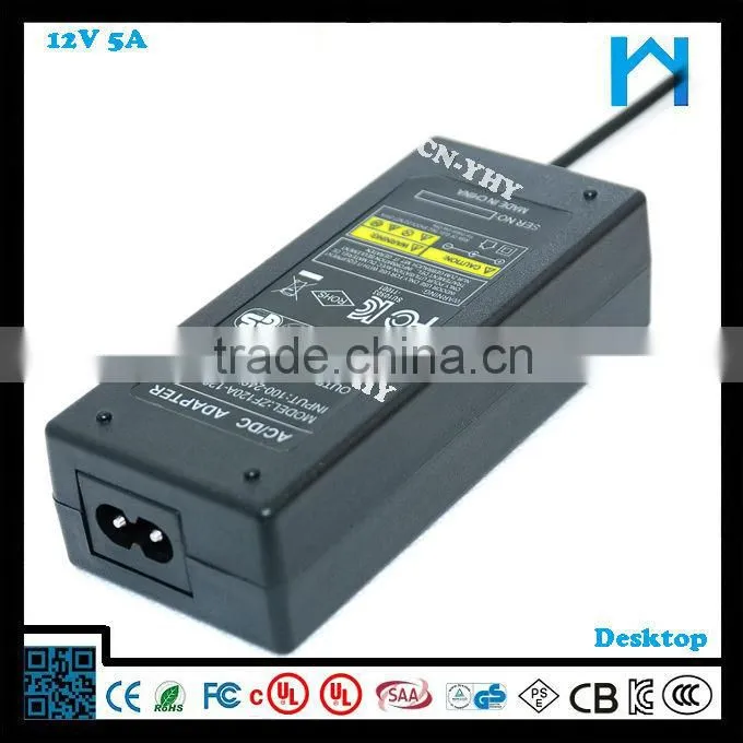 led adpter 12v 5a ac dc adapter for led 60w electric dc switching power supply