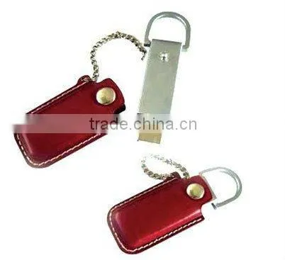 free logo leather usb flash drive 4gb 8gb