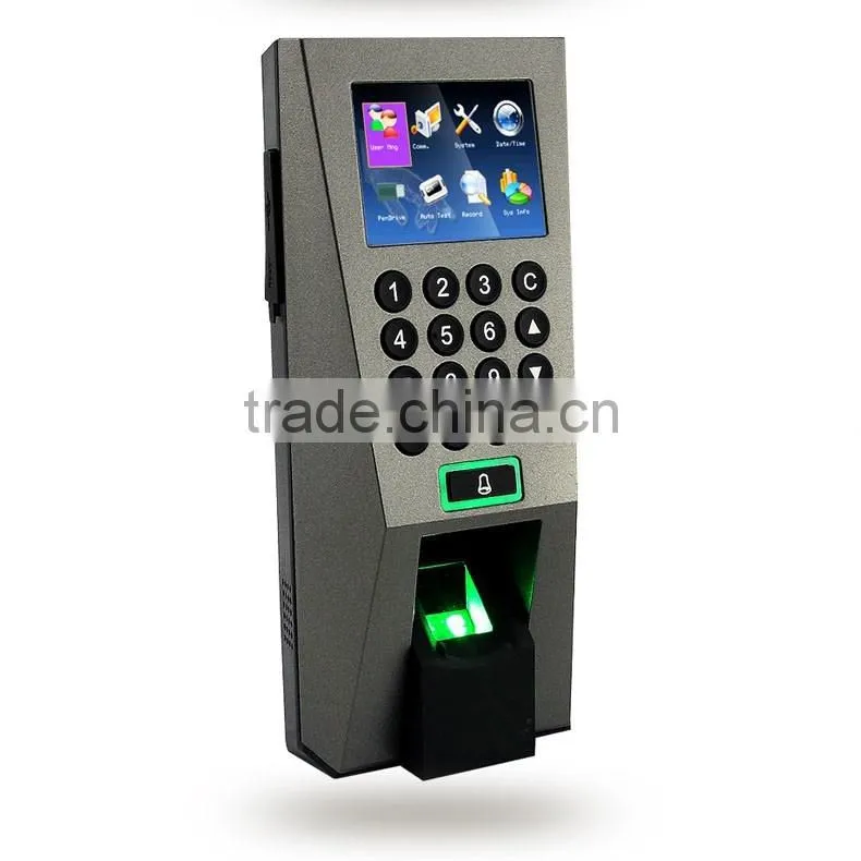 Hot selling high quality access control and fingerprint time attendance F18