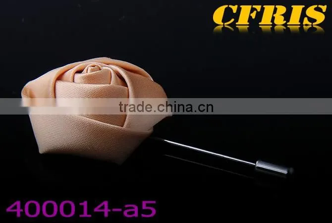 2016 New arriving silk flower bud lapel pins