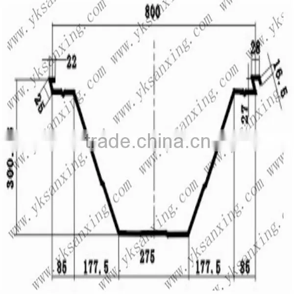 New Type SX-1220-800 Hydraulic Arch Sheet Forming Machine