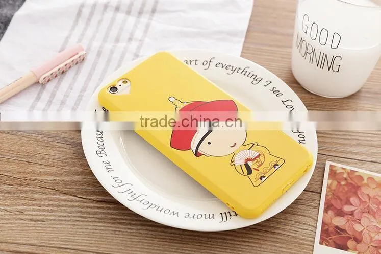 High quality silicone phone case/cute cartoon phone case for Iphone 6 6s