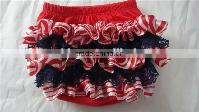 Fashion Design cute multicolor chevron print satin bloomer for kids