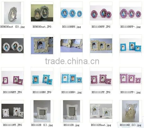 DS4025L,M,S white photo frame wedding souvenir elegant home decor