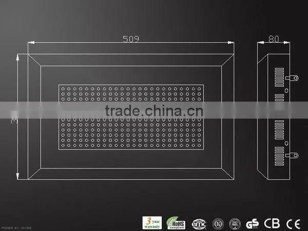 High power LED grow light with 600w