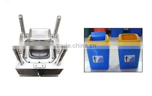 Plastic trash bin mould