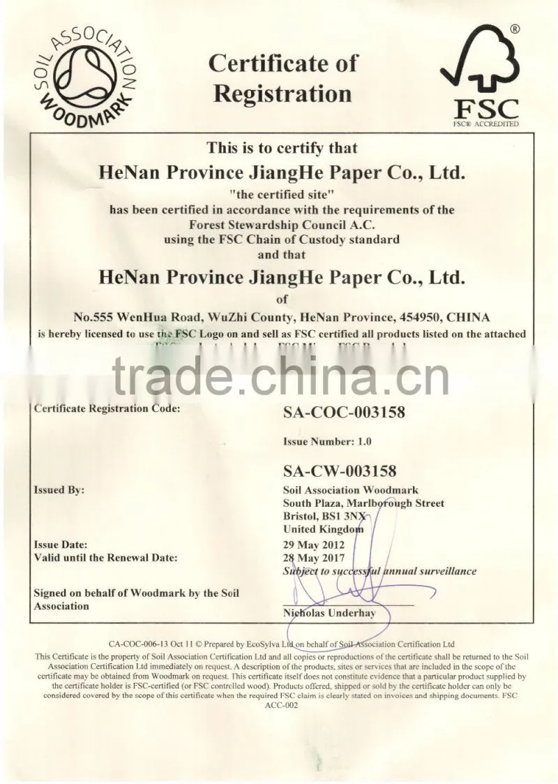 Carbonless Copy Paper NCR Paper for Multiply Applications