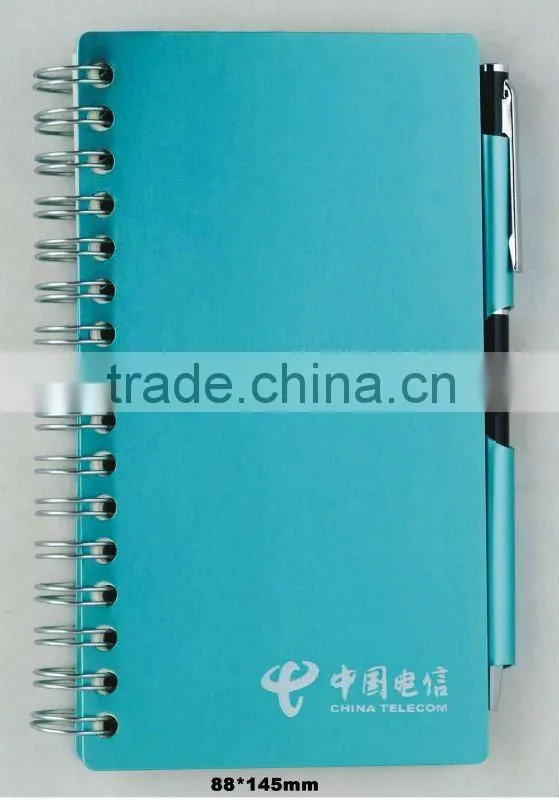 Promotional pocket aluminium notepad with pen