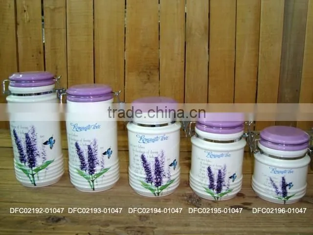 Food Safe Wholesale Ceramic Kitchen Airtight Storage Jar