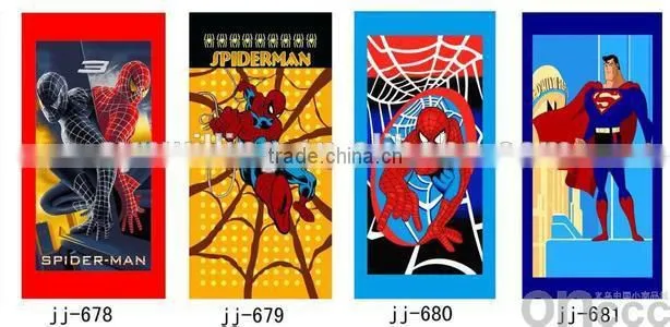 high quality 100% cotton velour reactive printing promotion beach towel