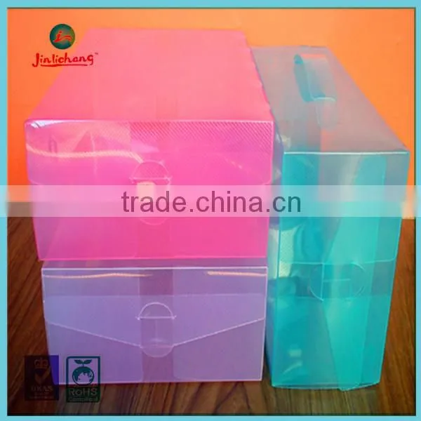 custom folding clear display sneaker shoe box
