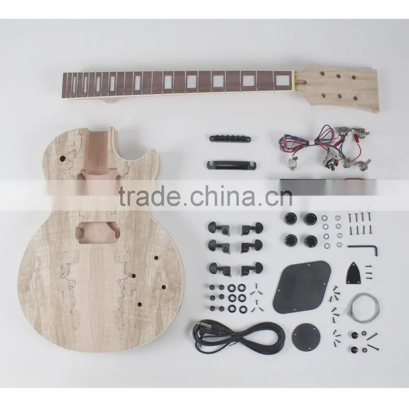 Datang unfinished electric diy bass guitar kit for sale