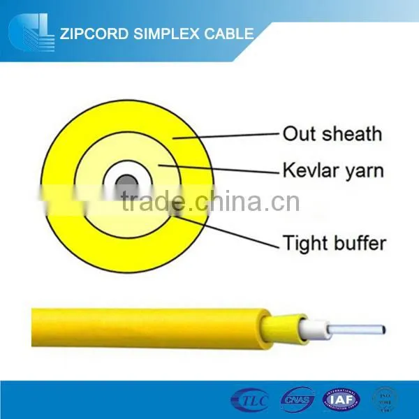 GJFJV simplex soft indoor for patchcord 3mm fiber optic cable