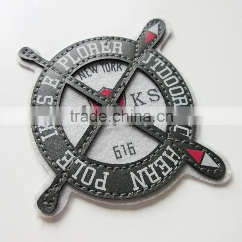 Cheap Custom Felt Fabric Ground Embroidery Patch