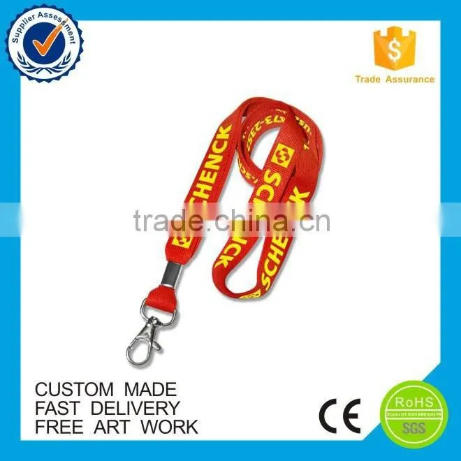 Customized free sample cheap simple elastic lanyard