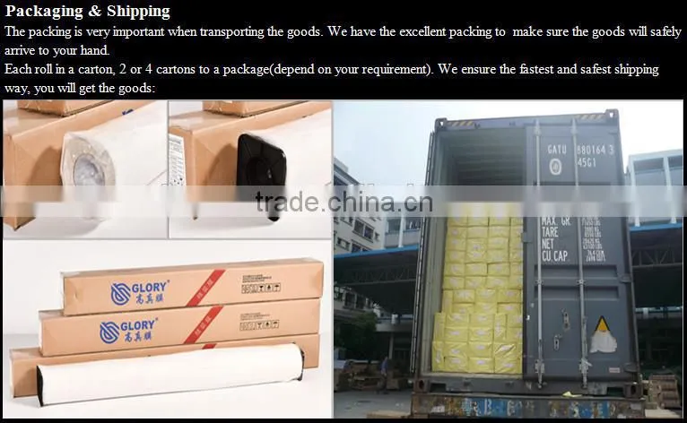 0.914 / 1.07 / 1.27 / 1.37 / 1.52 m no water lines eco solvent self adhesive PVC vinyl