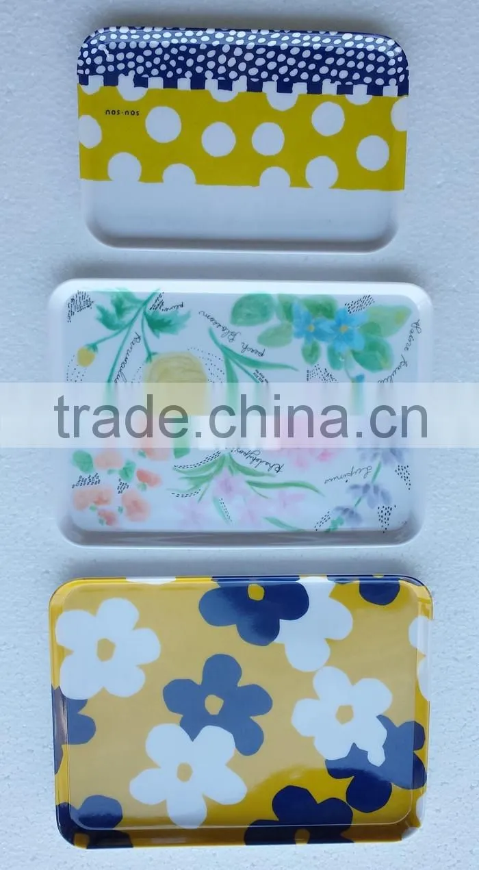 High quality Printing Bulk custom melamine plate for dinner