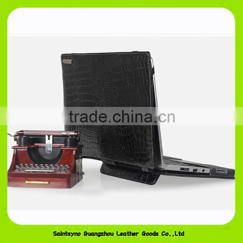 15641 Newest custom Alligator leather smart cover for tablet
