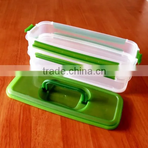 Premium Stackable health food container with lid handle for spaghetti