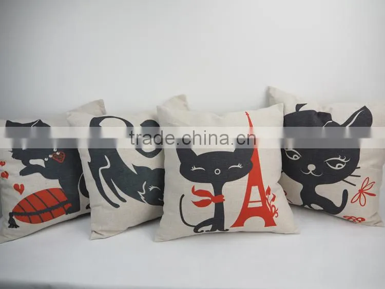 Cat Design Cushion Sofa Decorative Cushion Cover Chair Seat throw Cushion Pillow