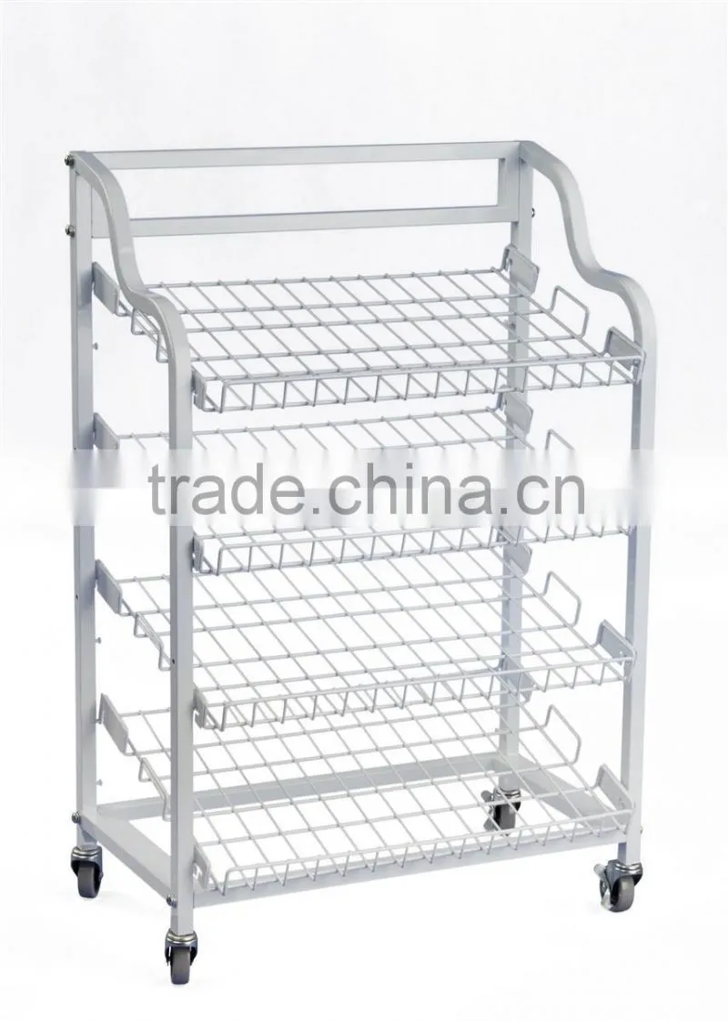 Icegreen Black Powder Coated Stylish Metal Baker Rack with 4 Shelves