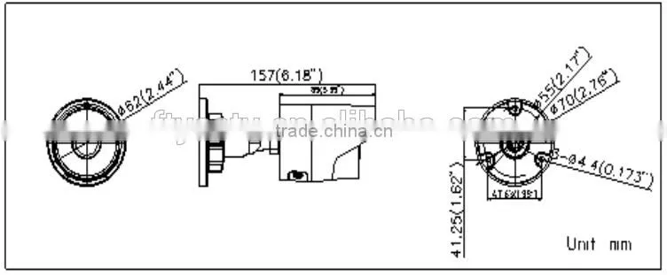 Alibaba Express DS-2CD2032F-I Outdoor IR Bullet Hikvision IP Camera 3MP Support German