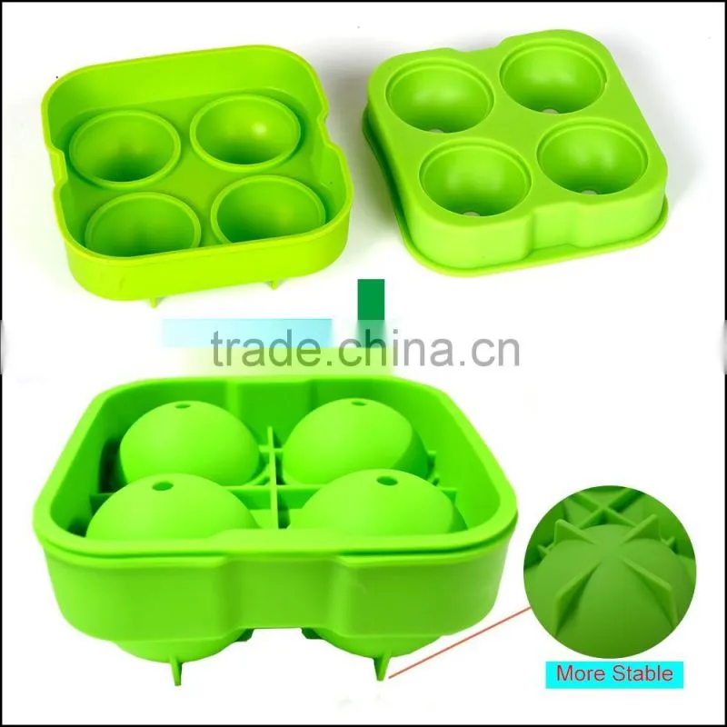 Promotional gift quick-freeze perfect sphere premium silicone ice ball mold