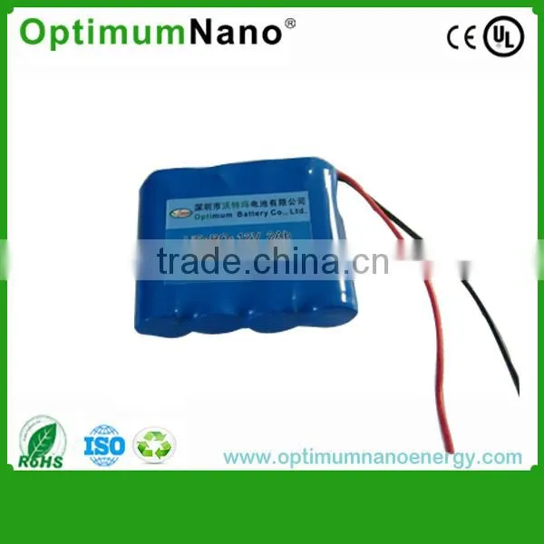 Rechargeable and deep cycle 12v 2ah lithium ion battery for audio device